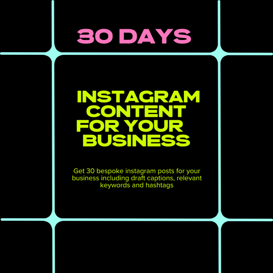 30 Days of Instagram Content!
