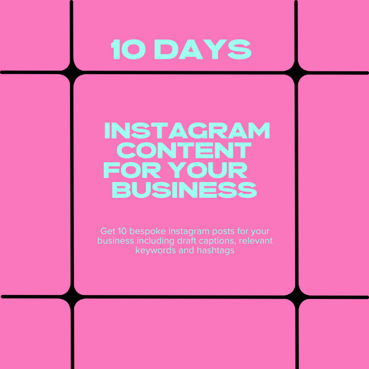 10 Instagram Posts - 10 Days of Content!